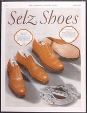 Vintage Magazine Ad 1927 Selz Shoes Mens Perforated Wingtips picture