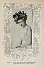 1908 Vintage Magazine Illustration Actress Virginia Marshall picture