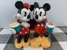 Vintage Disney’s Mickey Mouse & Minnie Mouse Ceramic “ At The Movies “ Figurine picture