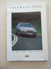 1988 Vauxhall - Opel car range advertising booklet  picture