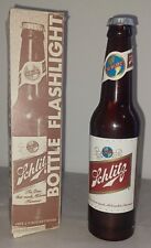 Vintage Schlitz Beer Bottle Flashlight 1970 W/Original Box Works  picture