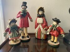 1991 House of Hatten Caroler Family - Set of 4 Mom Has Damage picture