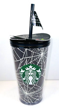 Starbucks Halloween 2021 Glow in the Dark Spider Web Cup 16oz Grande w/ Stickers picture