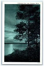 c1960s Cobbosseecontee Lake Scene Gardiner Maine ME Unposted Vintage Postcard picture