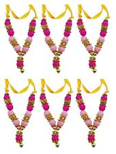 Puja Garland Pink Moti Mala God Idol Small Haar For Statue Figurines 6cm picture