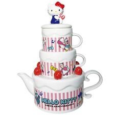 Sanrio Hello Kitty 50th Anniversary Teapot & Mag Set New From Japan Kawaii picture