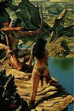 Joe Jusko's Edgar Rice Burroughs Series 1 Colossal Card #23  Thipdar Attack picture