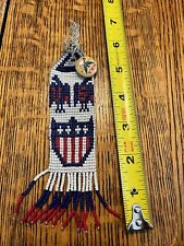 Vintage NRA, National Recovery Administration, Souvenir Button and Beaded hanger picture