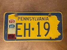 1965 1966 1967 1968 1969 1970 Pennsylvania License Plate # EH-19 picture