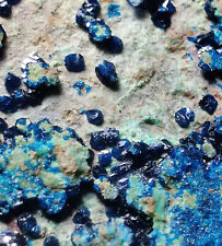 Cornetite crystals on matrix. Haut-Katanga, DR Congo. 18 grams. Video. picture