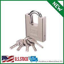 H&S High Security Padlock with Key - 60Mm Pad Lock & 5 Keys - Heavy Duty Storage picture