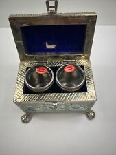 NATARAJ SPICE CART WITH 2 STAINLESS STEEL CONTAINERS vINTAGE STYLE picture