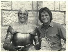 1984 Press Photo Actors Michael Landon and Ron Moody on 