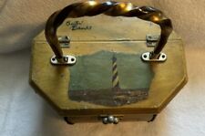 50 Years Old Outer Banks Souvenir Sewing Box / Purse Rodanthe Pier Salvo Post Of picture