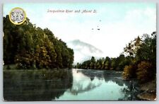 Postcard Snoqualmie River And Mount Si Washington Posted 1909 picture