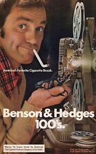 Benson & Hedges 100's Cigarettes Man Movie Projector 1973 Print Ad picture