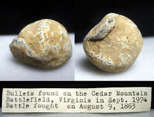 Cedar Mountain VA Civil War Relic Fired .69 Musket Ball Dug Recovered Sept 1974 picture