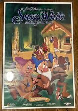 Vintage 1987 Disney Snow White And The Seven Dwarfs 50th Anniversay Movie Poster picture