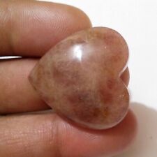 100% Natural Attractive Strawberry Quartz Cabochon Heart 46.50 Ct Loose Gemstone picture