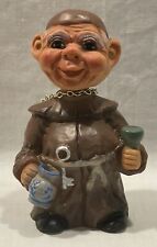 VINTAGE HEICO WEST GERMANY FRIAR MONK NODDER BOBBLEHEAD TROLL WITH TAG picture