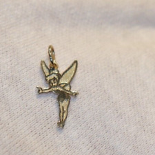Official Disney 10k Gold Tinkerbell Charm Glitter Wings picture