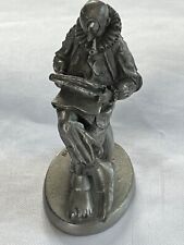 Vintage Pewter Norman Rockwell Reading Clown Dave Grossman 1980 picture