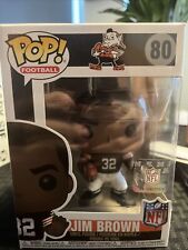 Funko Pop NFL Jim Brown #80 W/protector.  Hall Of Fame picture
