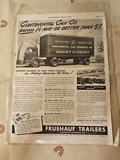 Antique 1942 Fruehauf Trailer Automobile Magazine Detroit Indianapolis Vintage picture