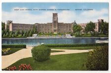 Denver Colorado c1940's West High School building, Sunken Garden picture