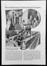 Denver Zephyr Burlington Streamline Train 1937 pictorial record breaking run picture