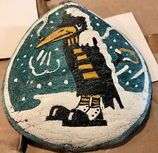 Original WWII 344th Fighter Squadron Hand Painted 5” Leather Patch Plus 3 Photos picture