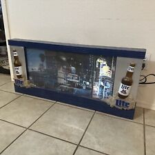 Miller Lite rare vintage scrolling coast to coast beer sign NEEDS WORK AS IS picture