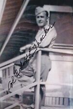 Robert Thacker Signed Autographed 4x6 Photo WWII Pearl Harbor Test Pilot B-17 picture