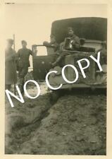 Photo Wk II Russia Opel Blitz Can Be Put IN Mud Soldiers Wait With Music G1.25 picture