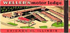 Weller's Motor Lodge, Chicago 31, Illinois, Vintage Matchbook Cover picture