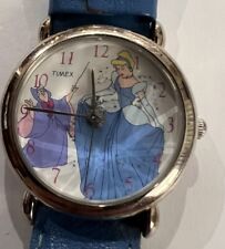 RARE VINTAGE Timex Disney Cinderella and Fairy Godmother Prism Gem Cut Face HM29 picture