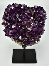 Collector Specimen XL Super Saturated Amethyst Heart-Shaped Formation on Stand picture