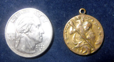 Vintage St Christopher Gold Filled Medal With Old Car picture