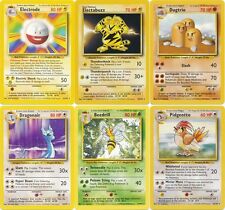 Pokemon ALL Base Set rare cards Beedrill Dragonair Dugtrio Pidgeotto etc CHOOSE picture