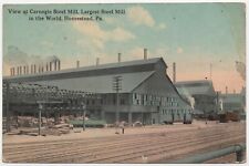 Carnegie Steel Mill Homestead Pennsylvania, I. Robbins & Son Publisher Postcard picture