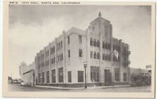 City Hall-Santa Ana, California CA-unposted antique postcard picture