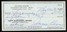 Joanna Kerns signed check American Actress as Maggie Seaver on Growing Pains picture