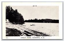 Postcard Sandown New Hampshire Angle Pond Beach and Boat picture