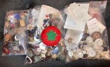 Large Lot of Buttons Plus Pincushion 1-1/2 Pounds Estate Found picture