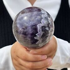 1.88LB Natural Dreamy Amethyst Quartz Sphere Crystal Magic Ball Healing TQS9257 picture