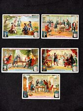1907 Benjamin Franklin VOLTA LIEBIG vintage 5 cards ELECTRICITY Italian Variant picture