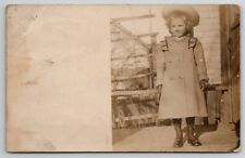 RPPC Gloversville NY Darling Girl Ready for Outing Simmons Family Postcard I23 picture
