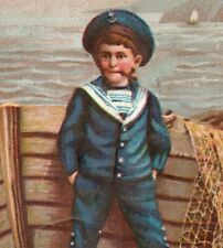 1880's Schiffmann's German Asthma Cure Sailor Boy Smoking Quack Medicine P173 picture