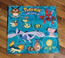 Rare Vintage Pokemon Nintendo 2000 Promo Large Birthday Gift Bag Lugia picture