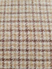 3.7 Yds x 60  Vintage 1940s 50s  Beige Herringbone Wool Fabric EVC picture